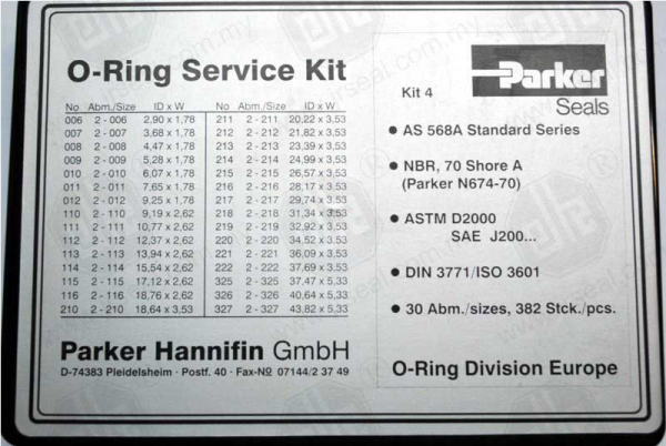 INCH O-RING KIT 4 PKR (70~)